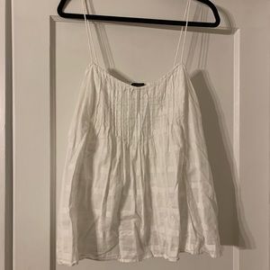 J crew linen tank top